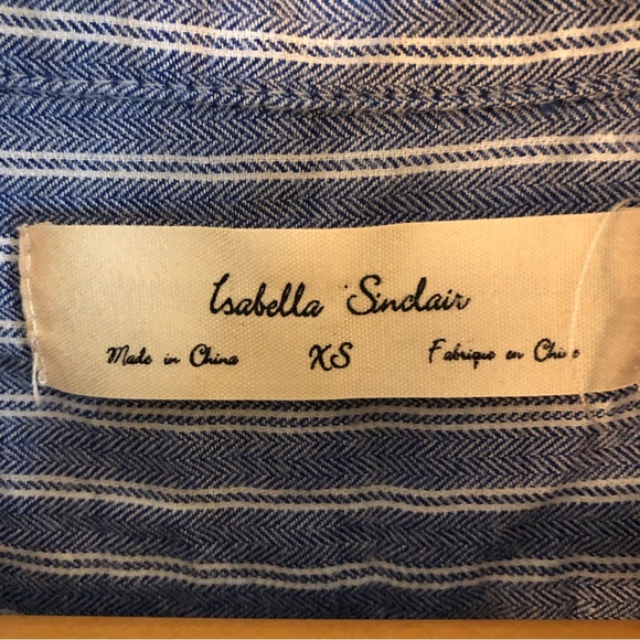 Anthropologie Isabella Sinclair chambray shirtdress. Size XS. - Picture 3 of 13